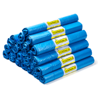 Aanbieding: 10x 123schoon HDPE vuilniszakken blauw 120 liter (20 stuks)