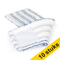 Aanbieding: 10x 123schoon microvezel doek blauw-wit voor vloerwisser