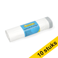 Aanbieding: 10x 123schoon vuilniszakken met trekband wit 30-40 liter (20 stuks)