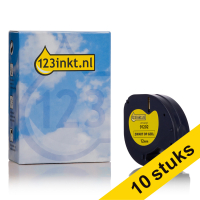 Aanbieding: 10x Dymo S0721620 / 91202 plastic tape geel 12 mm (123inkt huismerk) S0721620C 650779