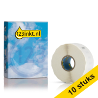 Aanbieding: 10x Dymo S0722520 / 11352 grote etiketten voor retouradres (123inkt huismerk) nieuwe versie 650890