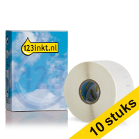 Aanbieding: 10x Dymo S0722560 / 11356 verwijderbare witte naambadge (123inkt huismerk) 650895