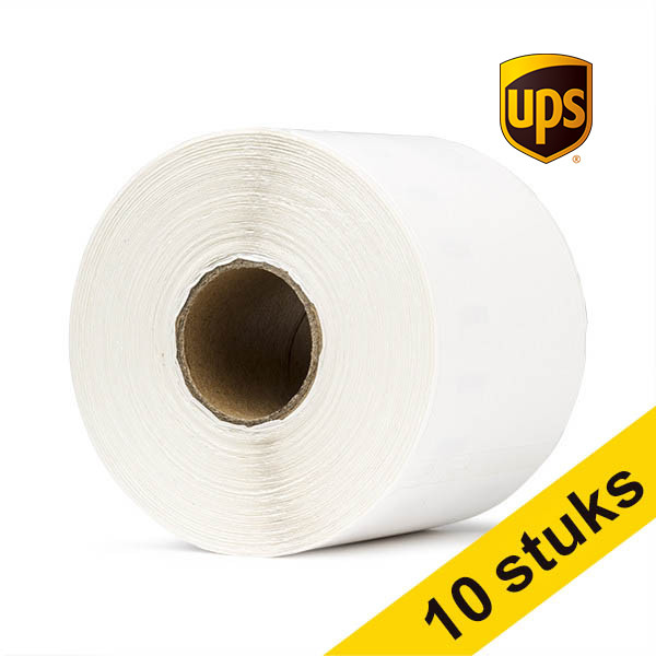 Aanbieding: 10x Dymo S0904980 extra grote UPS verzendlabels (123inkt huismerk) 653165 - 1