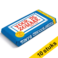 Aanbieding: 10x Tony's Chocolonely Puur zomaar chocoladereep 180 gram