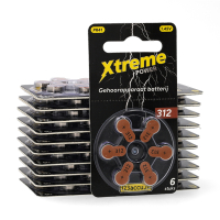 Aanbieding: 123accu Xtreme Power 312 / PR41 / Bruin gehoorapparaat batterij 120 stuks (123accu huismerk)