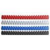 Aanbieding: 123inkt bindrug 16 mm set blauw, rood, zwart en wit (400 stuks) 340066 - 1