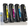 Aanbieding: 123inkt huismerk set voor HP 125A: HP CB540A, 541A, 542A, 543A zwart + 3 kleuren