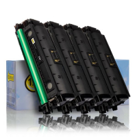 Aanbieding: 123inkt huismerk set voor HP 212X: HP W2120X, W2121X, W2123X, W2122X zwart + 3 kleuren  093704