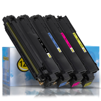 Aanbieding: 123inkt huismerk set voor HP 213A: HP W2130A, W2131A, W2132A, W2133A zwart + 3 kleuren  093710