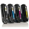 Aanbieding: 123inkt huismerk set voor HP 312A: HP CF380X, CF381A, CF382A, CF383A zwart + 3 kleuren  130044