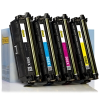 Aanbieding: 123inkt huismerk set voor HP 508X: HP CF360X, CF361X, CF362X, CF363X zwart + 3 kleuren  130015