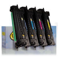 Aanbieding: 123inkt huismerk set voor HP 828A: HP CF358A, 59A, 64A, 65A drum zwart + 3 kleuren CF358AC CF359AC CF364AC CF365AC 127313