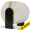 Aanbieding: 123inkt huismerk vervangt 10x Brother DK-22205 continue papiertape