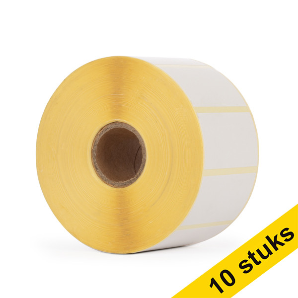 Aanbieding: 123inkt huismerk vervangt 10x Brother RD-S05E1 voorgestanste labels 51 mm x 26 mm 650502 - 1