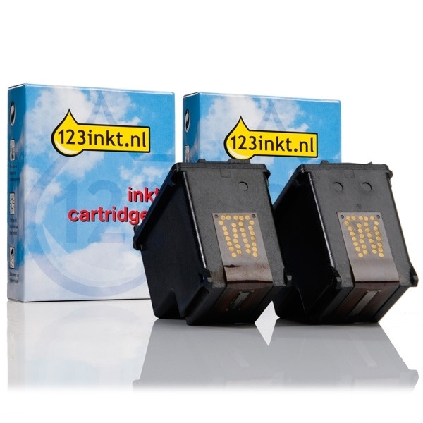 Aanbieding: 123inkt huismerk vervangt 2 x HP 336 inktcartridge zwart  160060 - 1