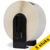 Aanbieding: 123inkt huismerk vervangt 5x Brother DK-11201 standaard adreslabel  650500