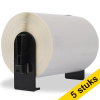 Aanbieding: 123inkt huismerk vervangt 5x Brother DK-11240 barcode label wit 650656 - 1