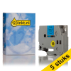 Aanbieding: 123inkt huismerk vervangt 5x Brother TZe-531 tape zwart op blauw 12 mm