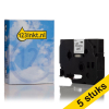 Aanbieding: 123inkt huismerk vervangt 5x Brother TZe-S211 extra klevend tape zwart op wit 6 mm