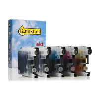 Aanbieding: 123inkt huismerk vervangt Brother LC-221 2x zwart + 3 kleuren  160766