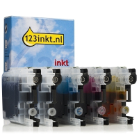 Aanbieding: 123inkt huismerk vervangt Brother LC-223 (2 zwarte + 3 kleuren)  160687
