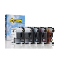 Aanbieding: 123inkt huismerk vervangt Brother LC-22E 2x zwart + 3 kleuren  160769