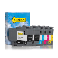 Aanbieding: 123inkt huismerk vervangt Brother LC-3233 2x zwart + 3 kleuren  160773