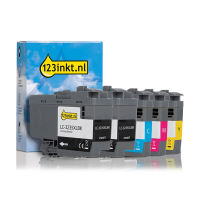 Aanbieding: 123inkt huismerk vervangt Brother LC-3235XL 2x zwart + 3 kleuren  160774