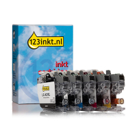 Aanbieding: 123inkt huismerk vervangt Brother LC-421XL 2x zwart + 3 kleuren  160778