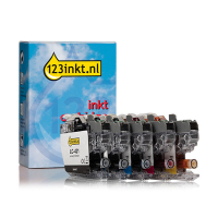 Aanbieding: 123inkt huismerk vervangt Brother LC-421 2x zwart + 3 kleuren  160777
