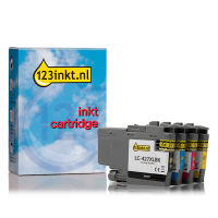 Aanbieding: 123inkt huismerk vervangt Brother LC-427XL zwart + 3 kleuren  160222