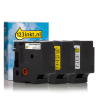 Aanbieding: 123inkt huismerk vervangt Dymo D1 24 mm tape multipack (zwart op wit, zwart op geel en zwart op transparant)