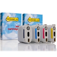 Aanbieding: 123inkt huismerk vervangt HP 88XL zwart + 3 kleuren C9391AEC C9392AEC C9393AEC C9396AEC 030795