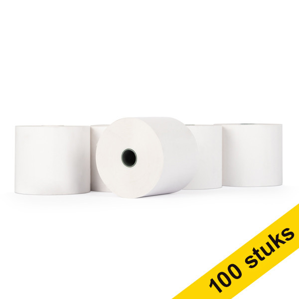 Aanbieding: 123inkt kassarol 57x65x12 thermo wit (100 stuks)  300324 - 1