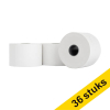 Aanbieding: 123inkt kassarol 60x95x25 mm thermo wit (36 stuks) 302700 - 1