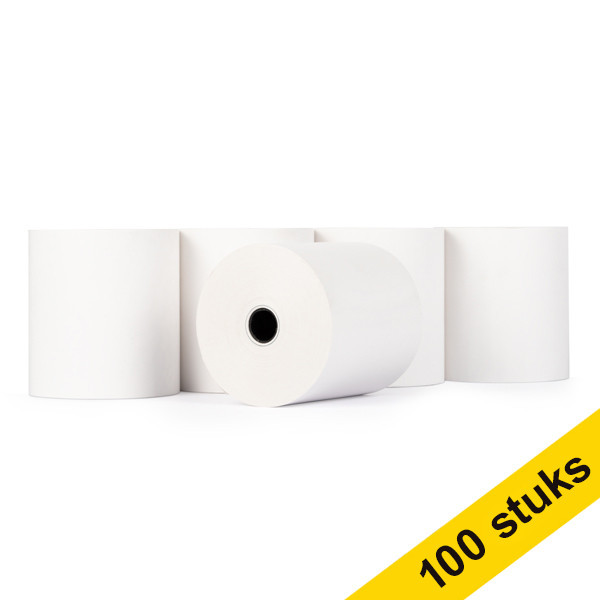 Aanbieding: 123inkt kassarol 76x70x12 thermo wit (100 stuks)  300330 - 1