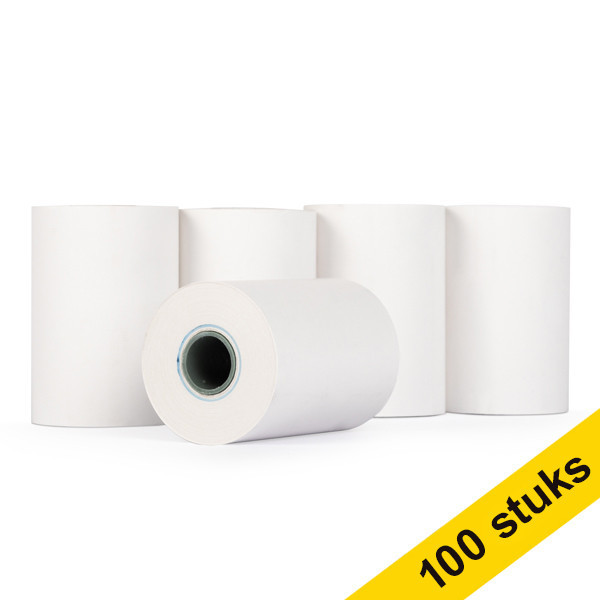 Aanbieding: 123inkt pinrol 57x40x12 thermo wit (100 stuks) 303655 - 1