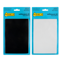 Aanbieding: 123inkt vloerglijders zwart/wit 100 mm x 150 mm  (4 stuks)