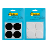 Aanbieding: 123inkt zelfklevende viltjes rond zwart/wit 38 mm (8 stuks)  301032