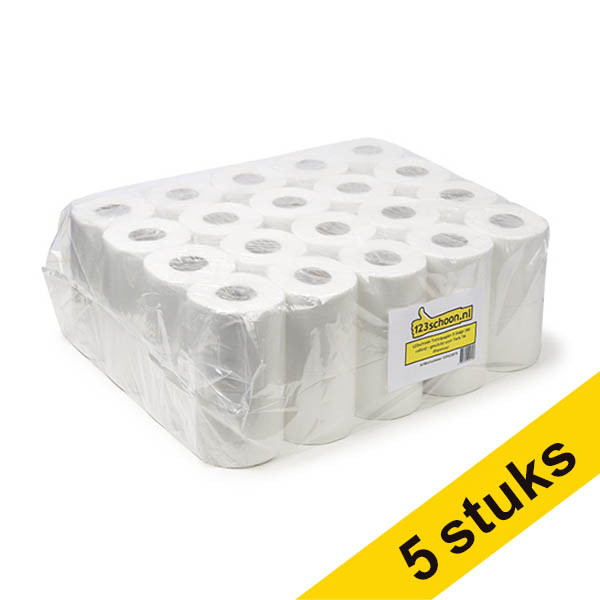Aanbieding: 123schoon toiletpapier 2-laags 200 rollen geschikt voor Tork T4 dispenser  SDR07332 - 1