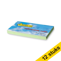 Aanbieding: 12 x 123inkt zelfklevende notes groen 76 x 127 mm  300251