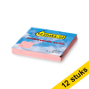 Aanbieding: 12 x 123inkt zelfklevende notes roze 76 x 76 mm