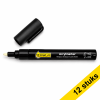 Aanbieding: 12x 123inkt acrylmarker zwart (1,8 - 2,5 mm rond/beitel) 328506 - 1