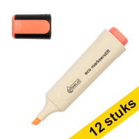 Aanbieding: 12x 123inkt eco markeerstift oranje