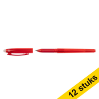 Aanbieding: 12x 123inkt uitwisbare balpen rood