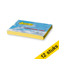 Aanbieding: 12x 123inkt zelfklevende notes geel 76 x 102 mm 657CYC 300051