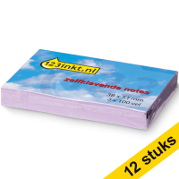Aanbieding: 12x 123inkt zelfklevende notes lila 38 x 51 mm (3 blokjes van 100 vel)  300488