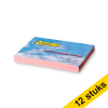 Aanbieding: 12x 123inkt zelfklevende notes roze 76 x 102 mm