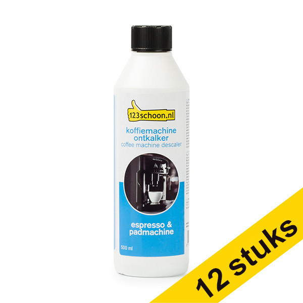 Aanbieding: 12x 123schoon Espresso & Pad Machine ontkalker (500 ml)  SDR06011 - 1