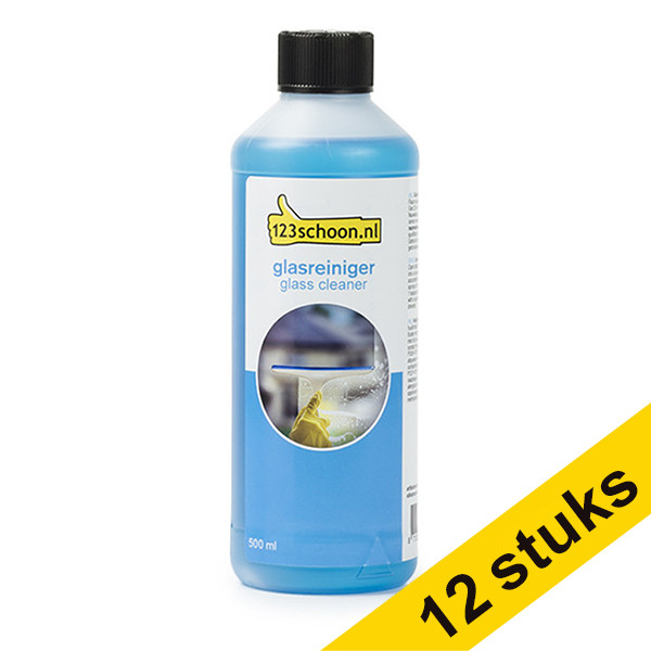 Aanbieding: 12x 123schoon ruit- & glasreiniger concentraat (500 ml) SDR06003 - 1